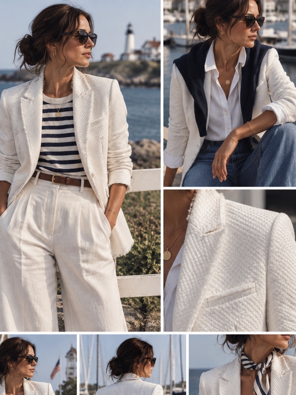 🛥️MAKE OFFER🛥️ Zadig & Voltaire White Textured Raw Edge Blazer Size MED